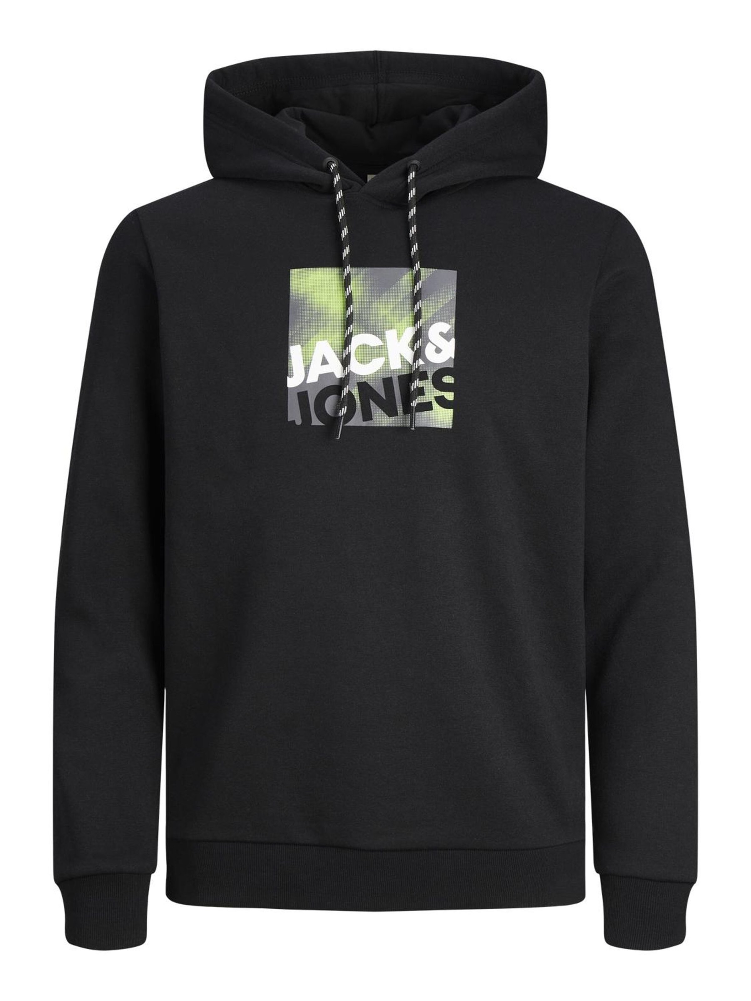 JACK & JONES Sweatshirt 'JCOLogan' in Zwart: voorkant