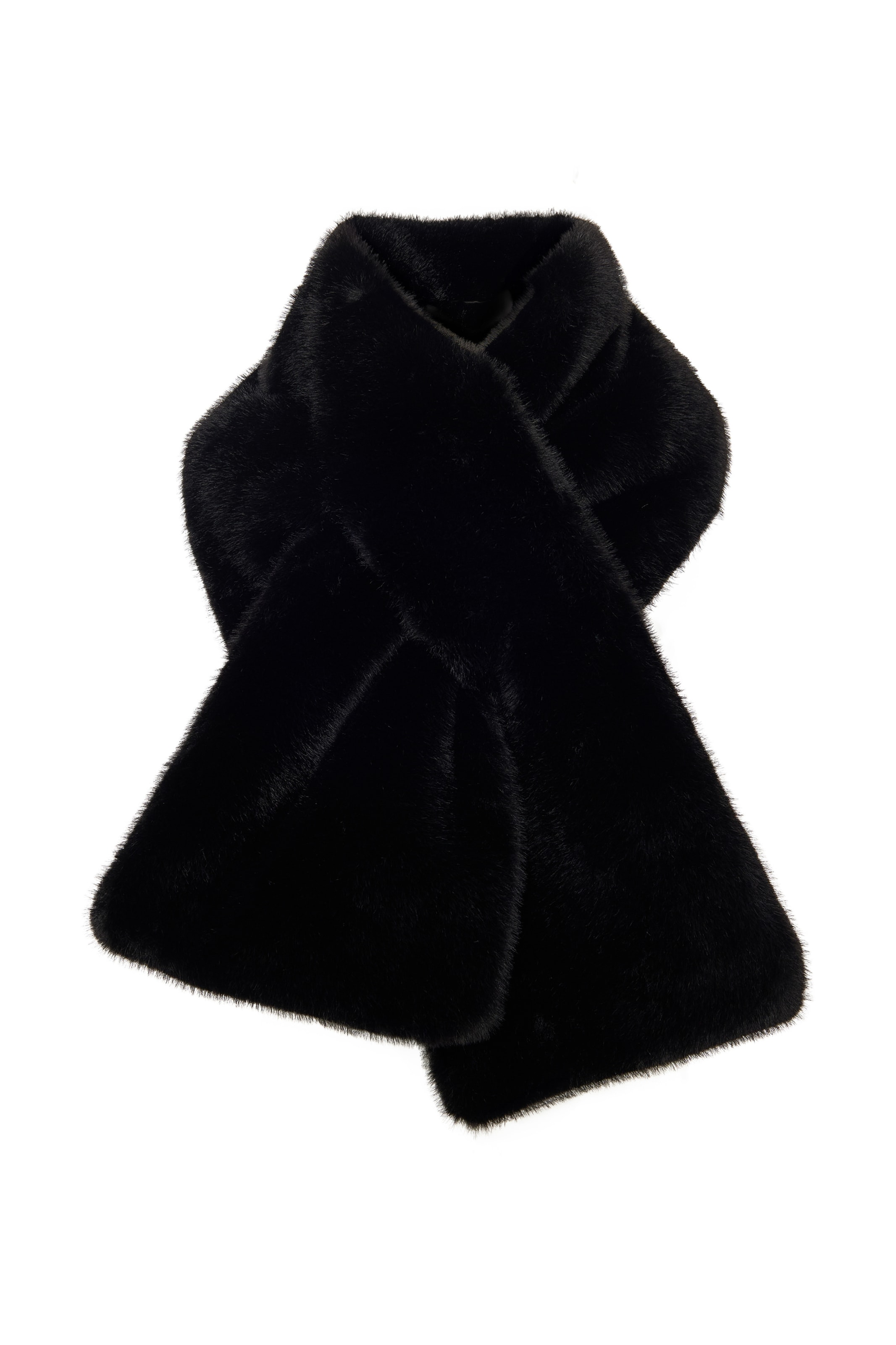 CESARE GASPARI Schal in Schwarz: Vorderseite