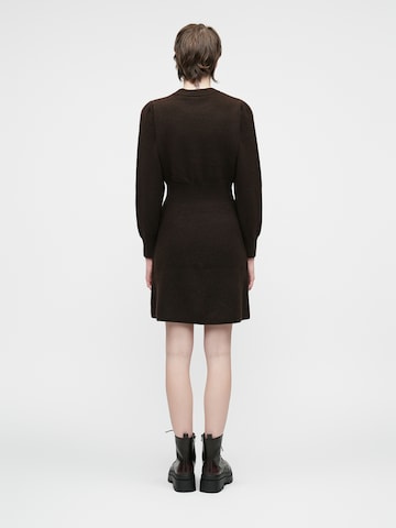 VILA Kootud kleit, värv pruun