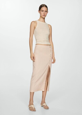 MANGO Skirt 'Carla' in Beige