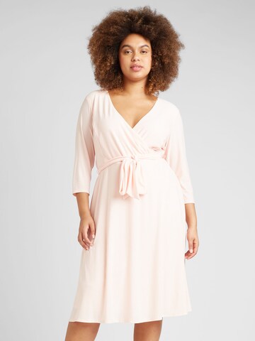 Lauren Ralph Lauren Plus Φόρεμα 'CARLYNA' σε ροζ: μπροστά