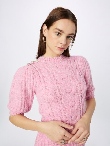 River Island Úpletové šaty – pink