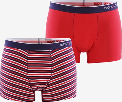 Blackspade Boxershorts ' Stripes ' in de kleur Donkerblauw / Rood, Productweergave