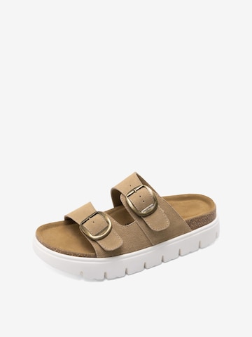 Sandales 'Damen-Plateausandalen mit Keilabsatz und Fußgewölbeunterstützung' Dream Pairs en beige : devant