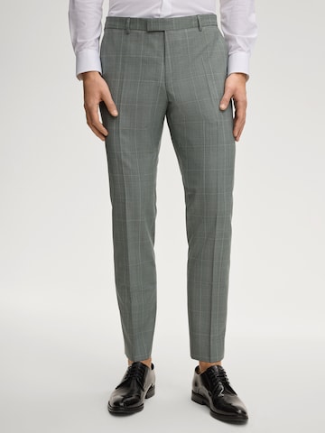 JOOP! Slim fit Pleated Pants 'Blayr' in Green: front