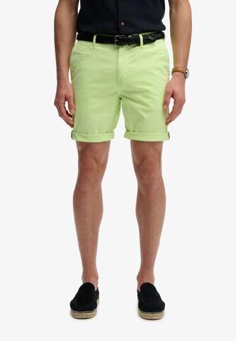 Regular Pantalon chino Superdry & Co en vert : devant