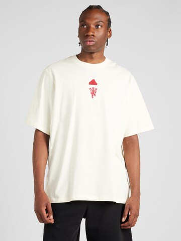Tricou funcțional 'Manchester United' de la ADIDAS SPORTSWEAR pe alb: față