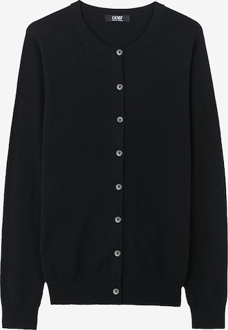 GOBI Cashmere Strickjacke 'Essential' in Schwarz: Vorderseite