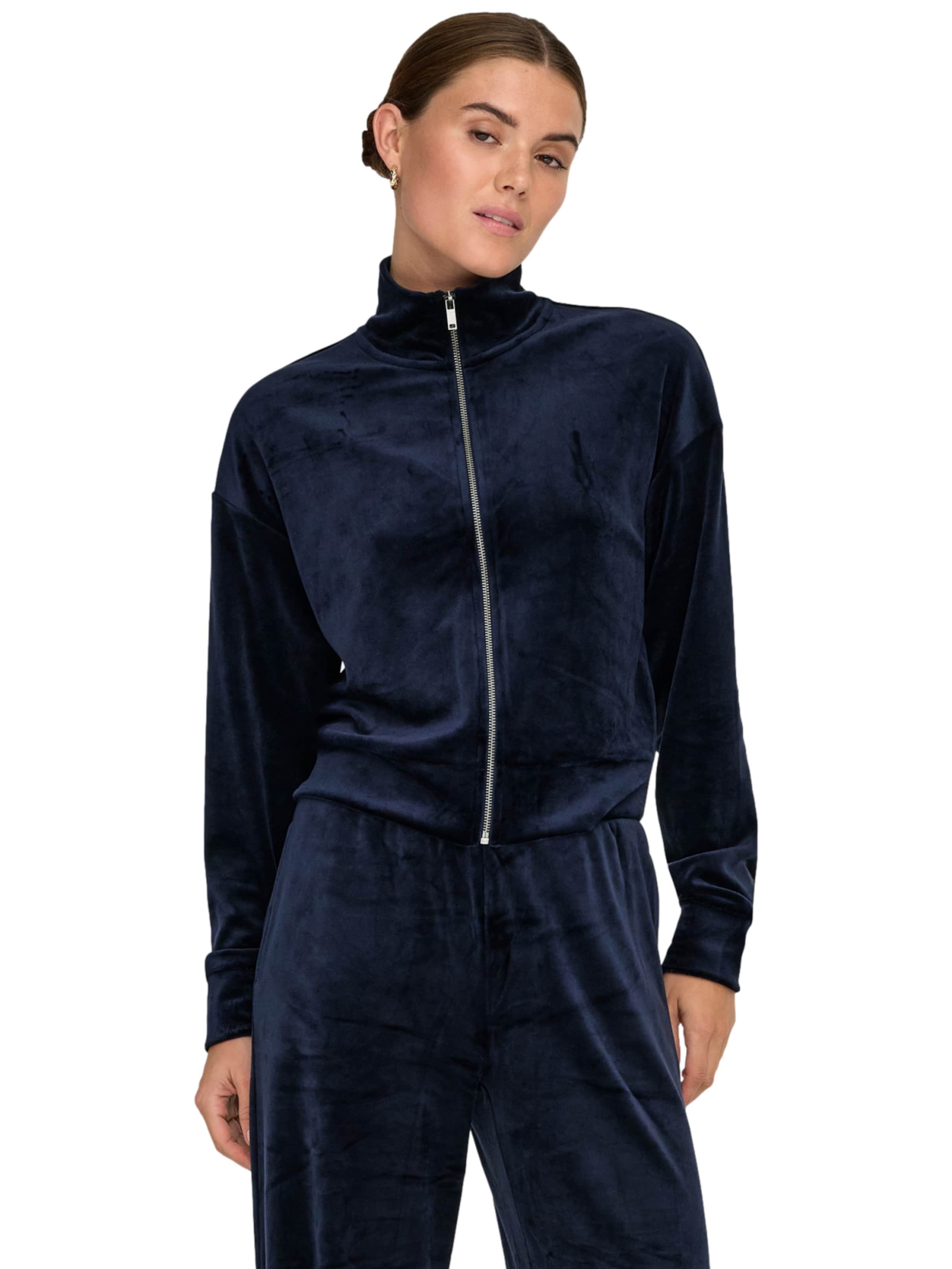 ONLY PLAY Sweatjacke 'Mia' in Blau: Vorderseite