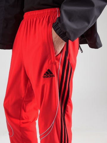 Regular Pantalon de sport 'TEAMGEIST' ADIDAS PERFORMANCE en rouge