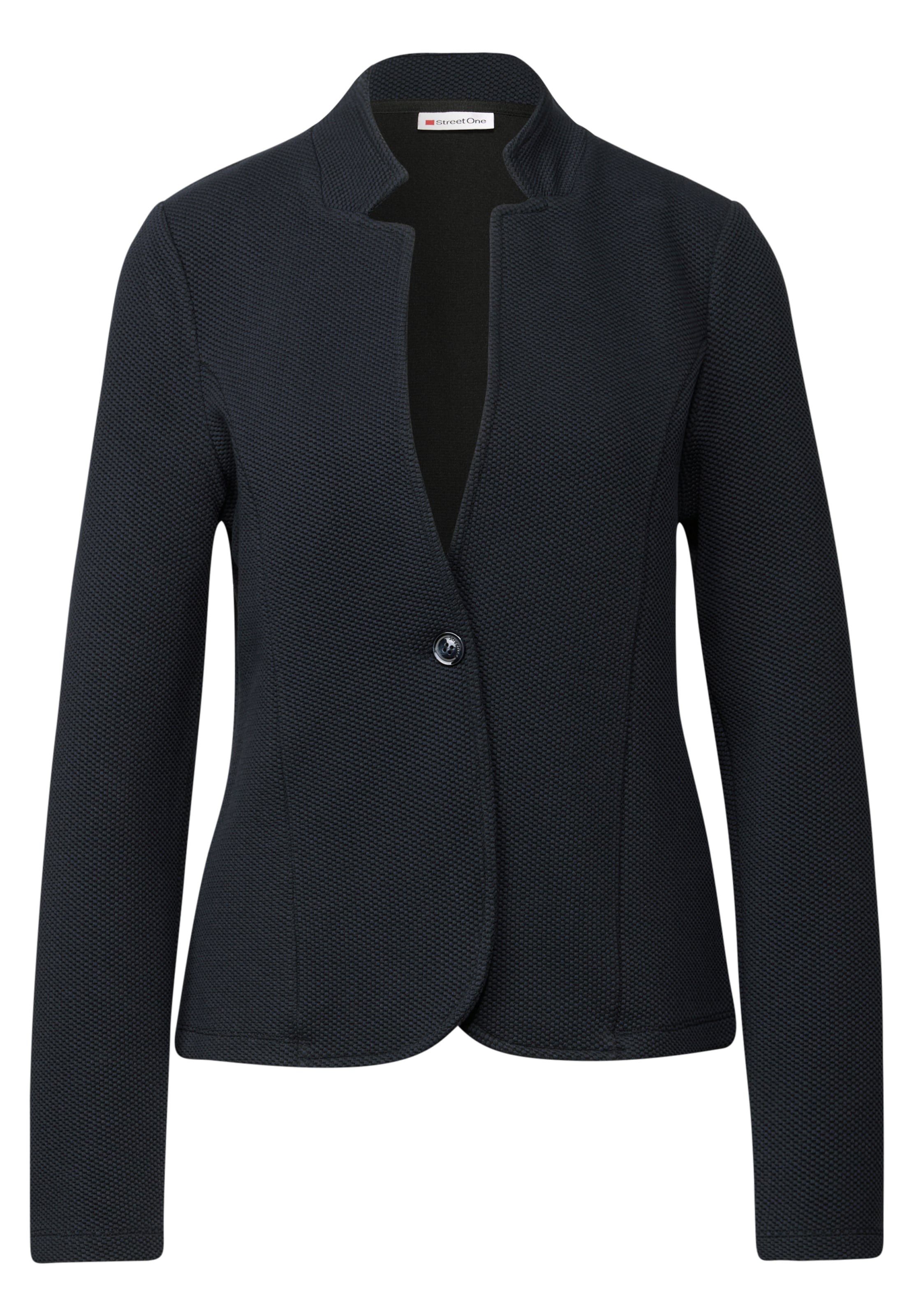 STREET ONE Blazer 'Jacquard' in nachtblau, Produktansicht