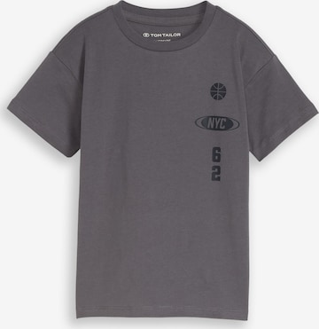 TOM TAILOR Shirt in Grey: front