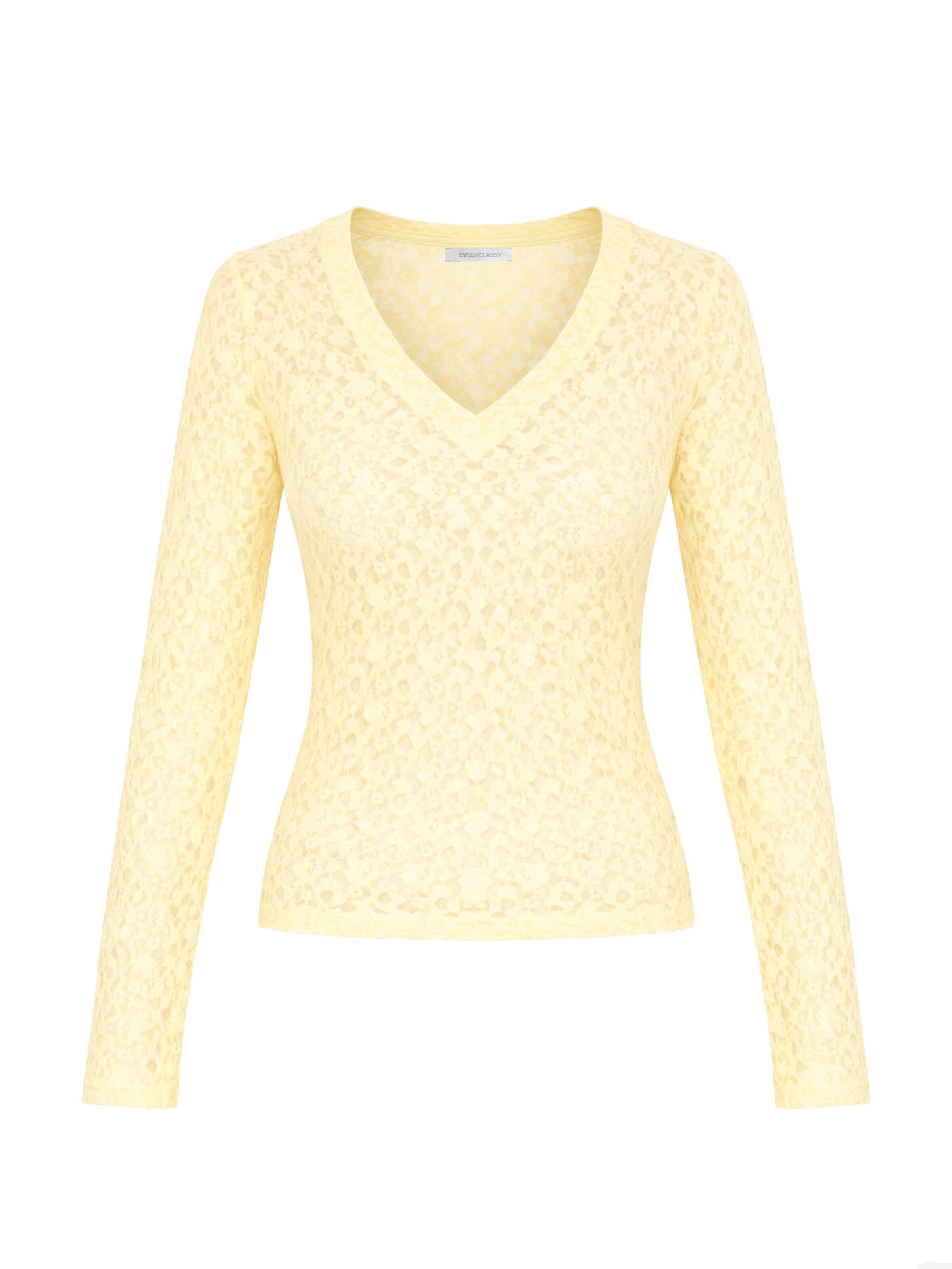 SASSYCLASSY Shirt‌‌‌‌‌‌ in Gelb: Vorderseite