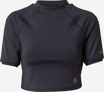 Superdry Функциональная футболка в Черный: спереди