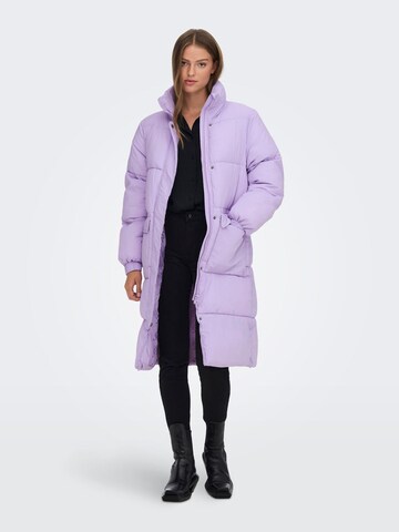 JDY Zimní kabát – fialová