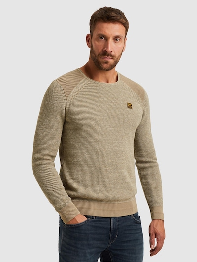PME Legend Jersey 'Pullover with flight pocket' en 4XL en beige, Vista del producto