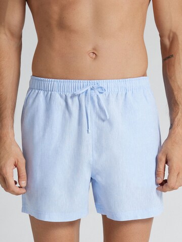 IUMAN Intimissimi Regular Pants in Blue: front