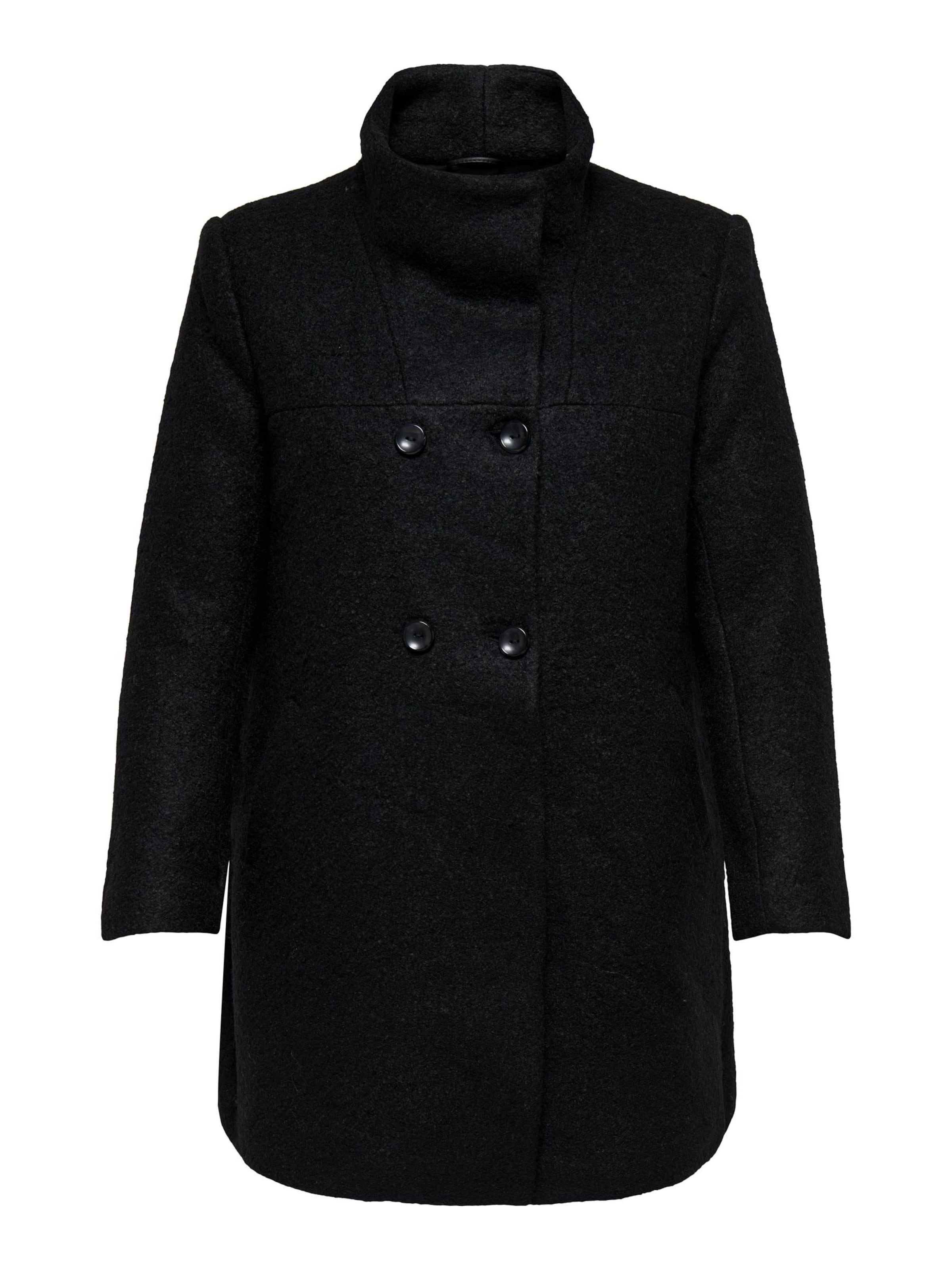 ONLY Carmakoma Зимно палто 'CARNEWSOPHIA' в черно: отпред