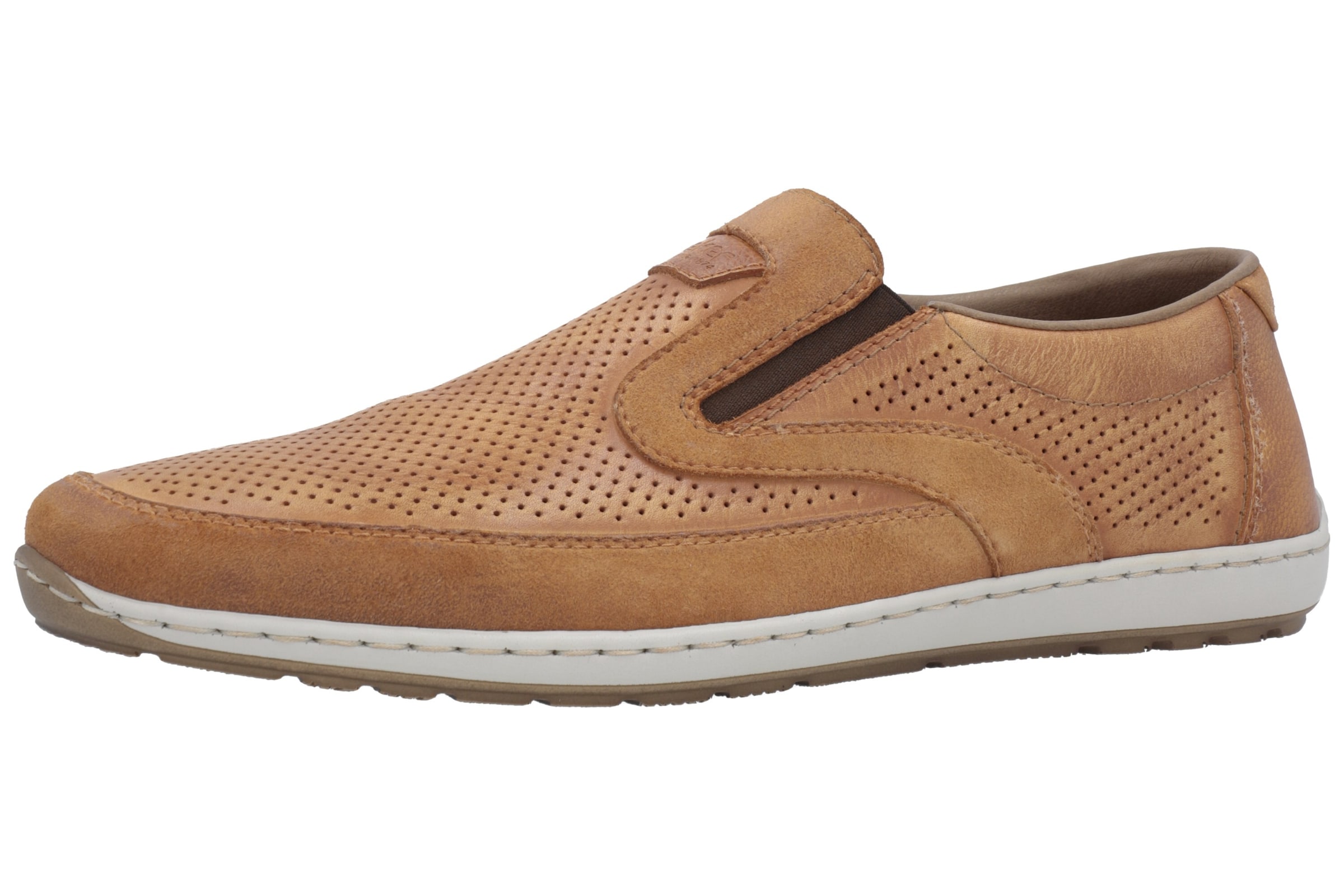 Chaussure basse Rieker en marron : devant