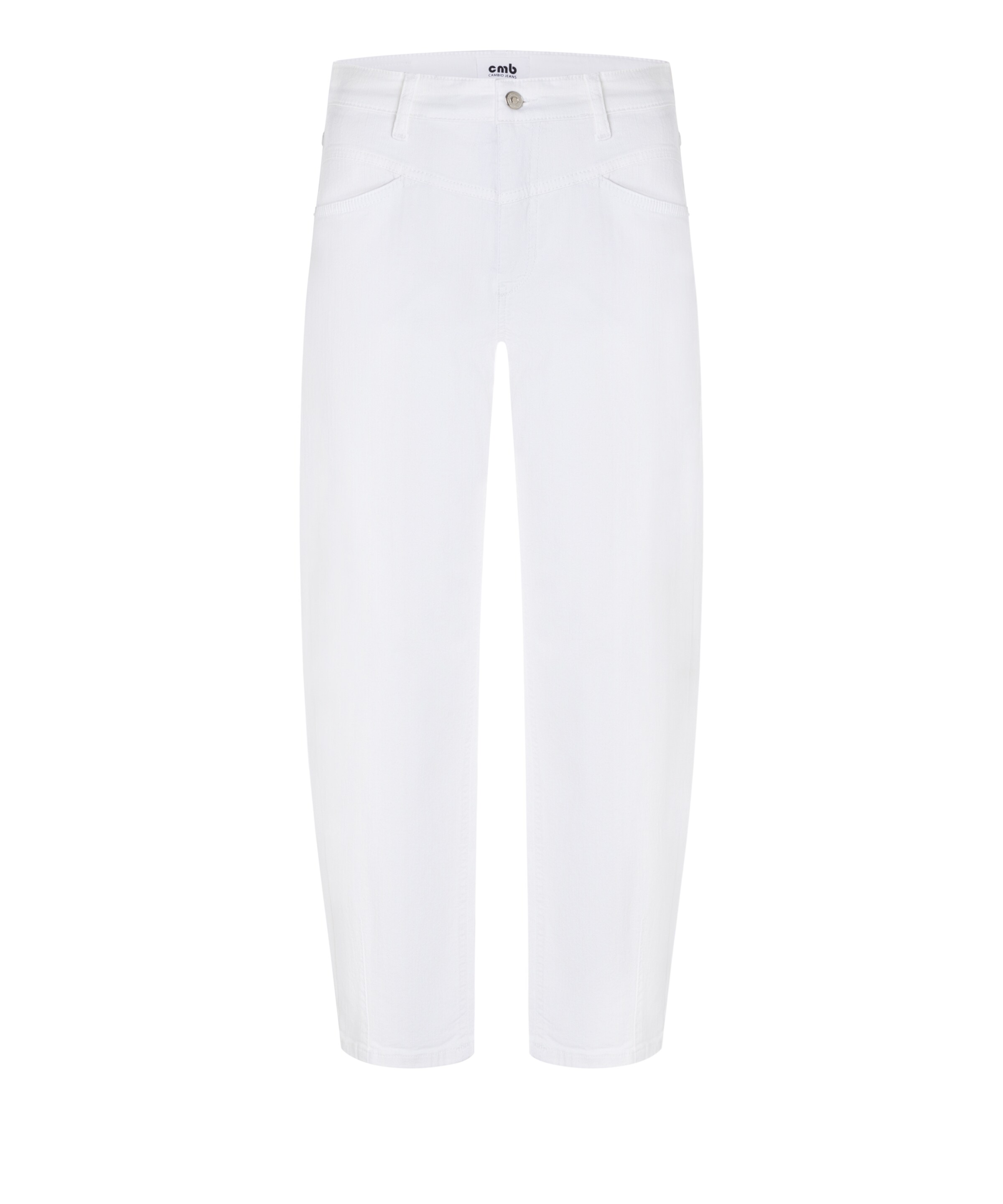 Cambio Regular Jeans ' Elin ' in Weiß: Vorderseite