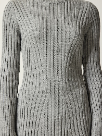 Rochie tricotat pe XS-XL Happiness İstanbul pe gri deschis, Vizualizare produs