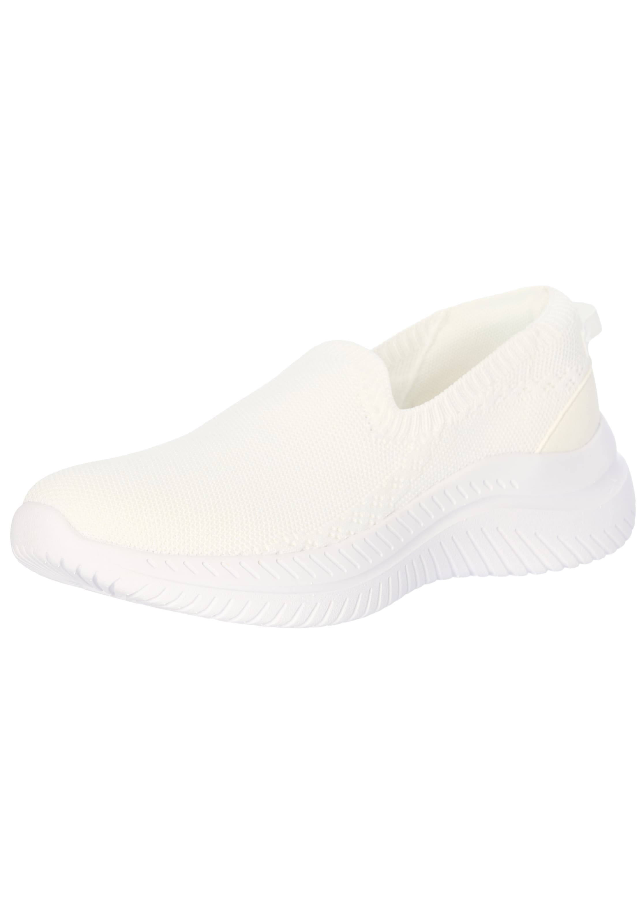 Scarpa slip-on di Elara in bianco: frontale