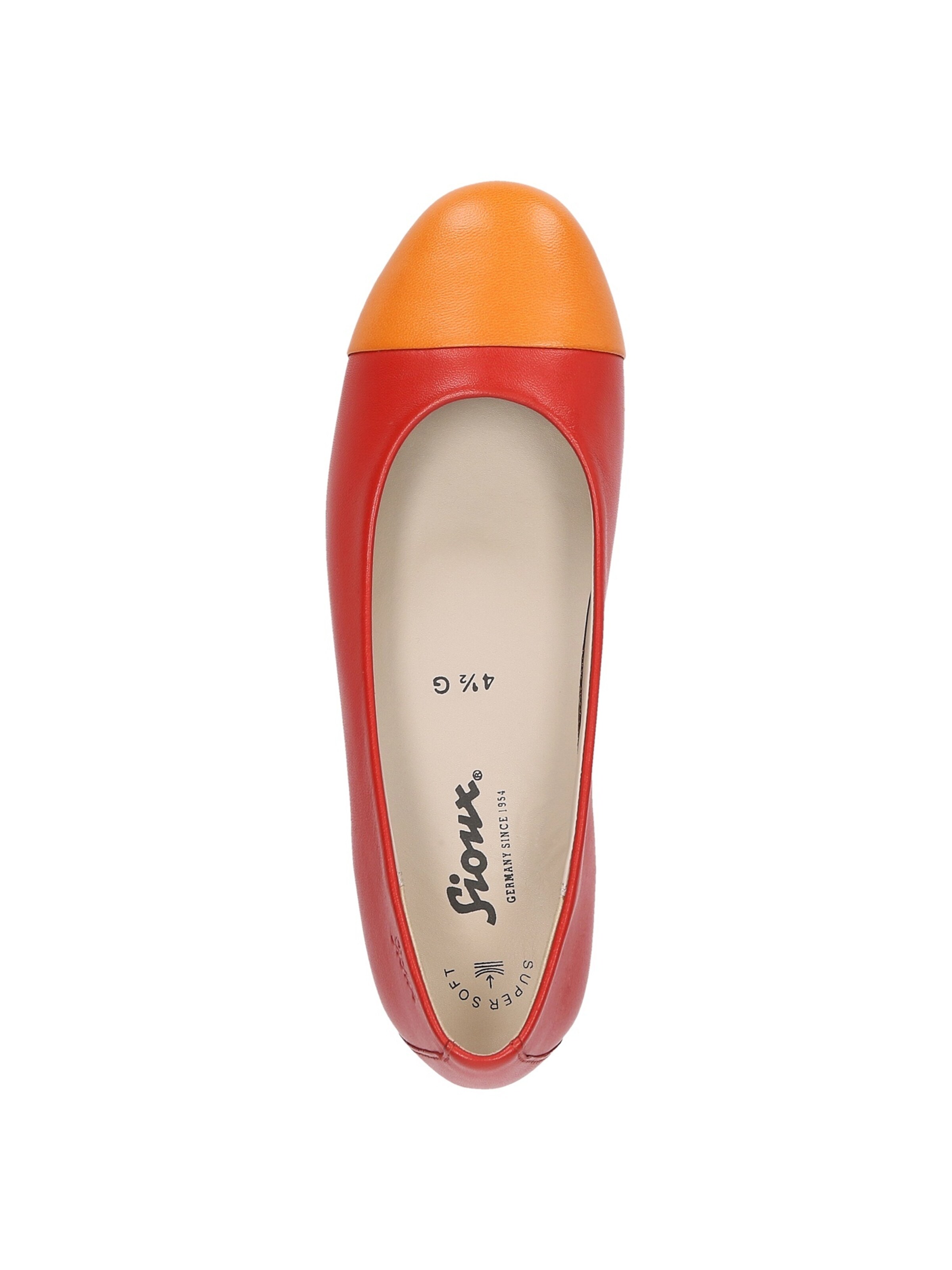 Ballerines 'Villanelle-702' SIOUX en rouge