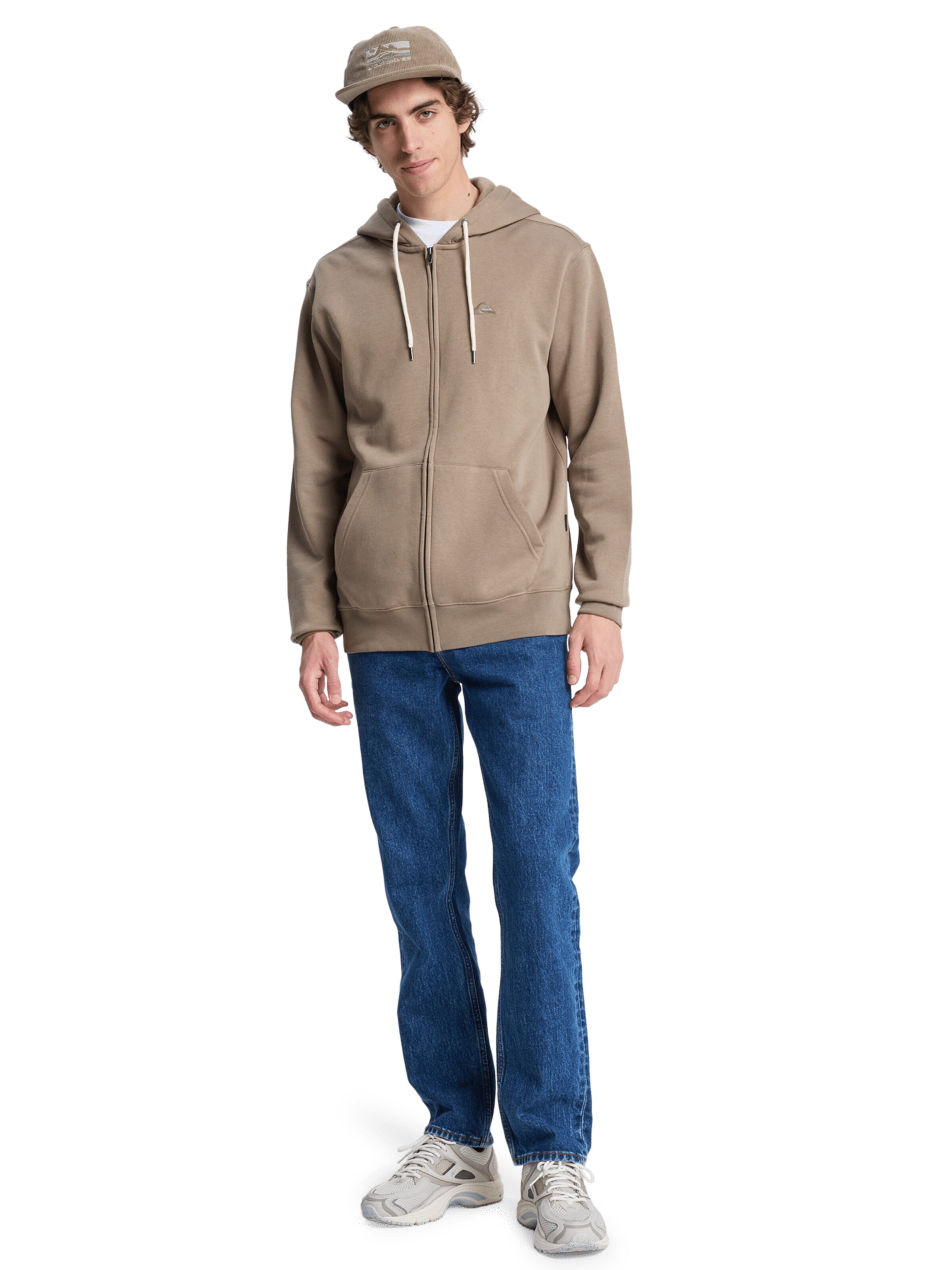 QUIKSILVER Sweatjacke 'Salt Water' in Braun