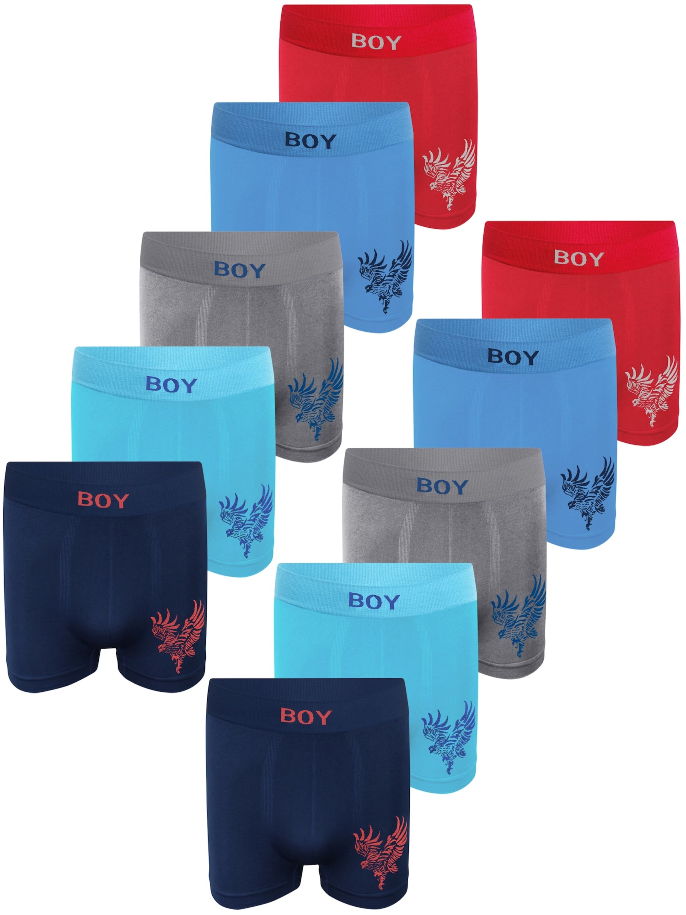 LOREZA Onderbroek 'Jungen Boxershorts Eric' in Gemengde kleuren: voorkant