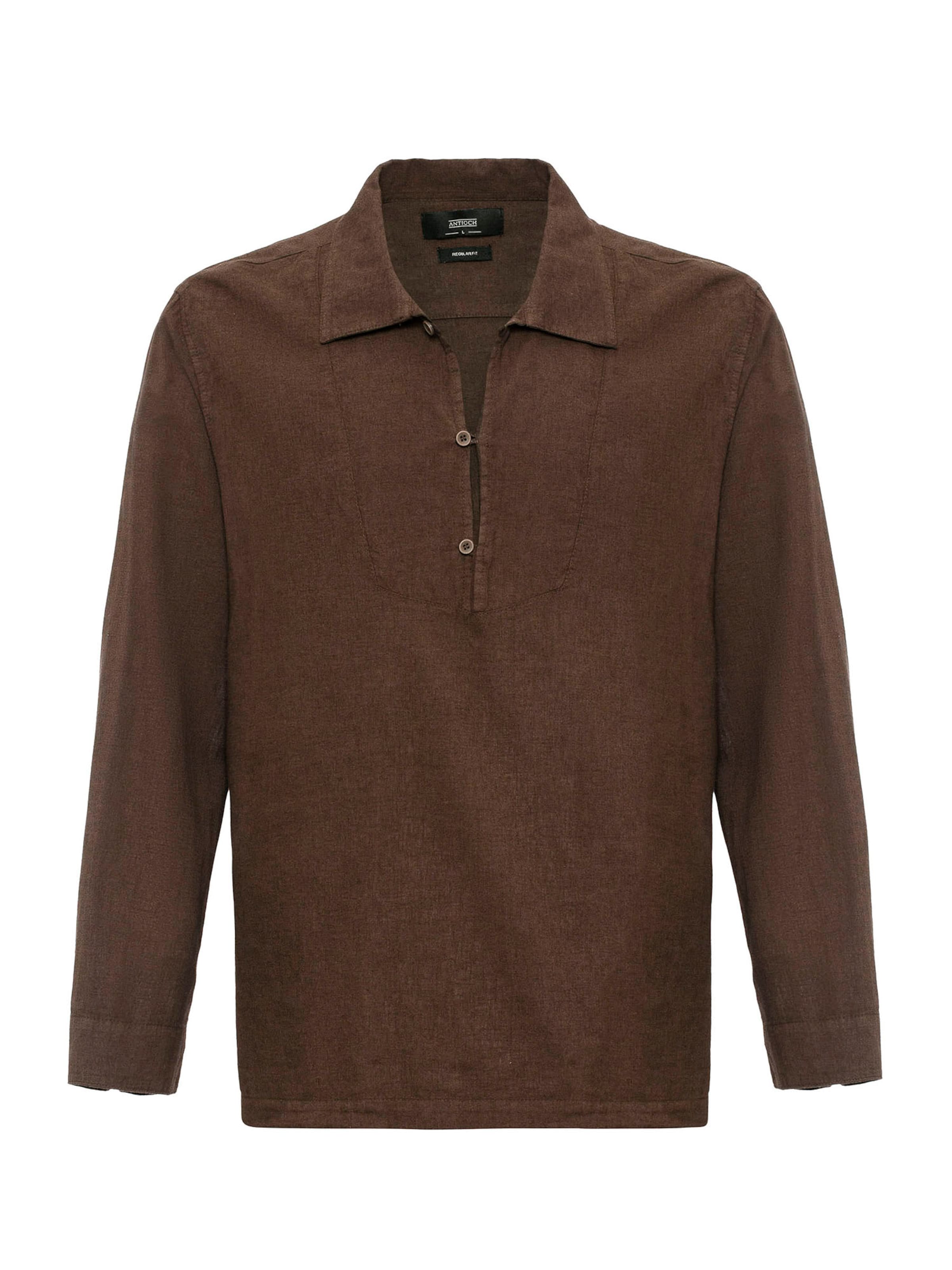 Antioch Póló - barna: elől