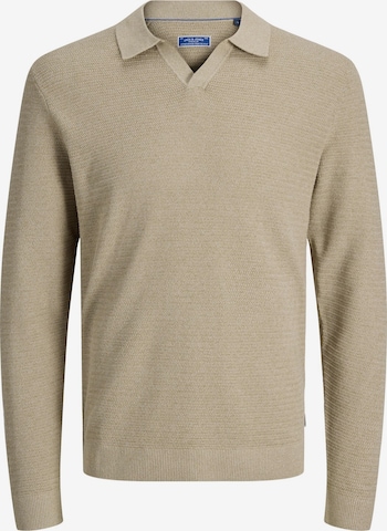 Pull-over 'JPRBLURiley' JACK & JONES en beige : devant