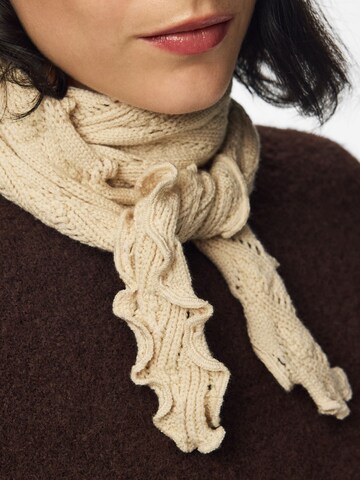 PIECES Scarf 'KOMMA' in Beige