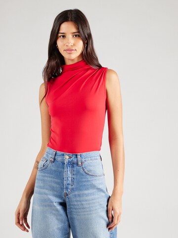 PIECES Top 'PCMadison' in Red: front