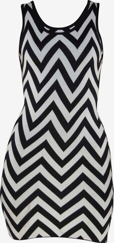 TOOche Kurzes Strickkleid 'ZigZag' in Grau: predná strana