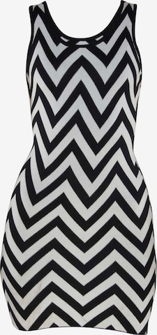 TOOche Kurzes Strickkleid 'ZigZag' in Grau: predná strana