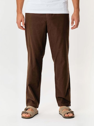 Pantaloni ' Cotton ' di TEESHOPPEN in marrone