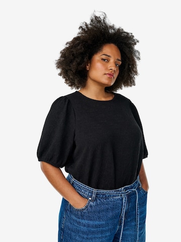 ZizziBluza 'CAMINA' - crna boja: prednji dio