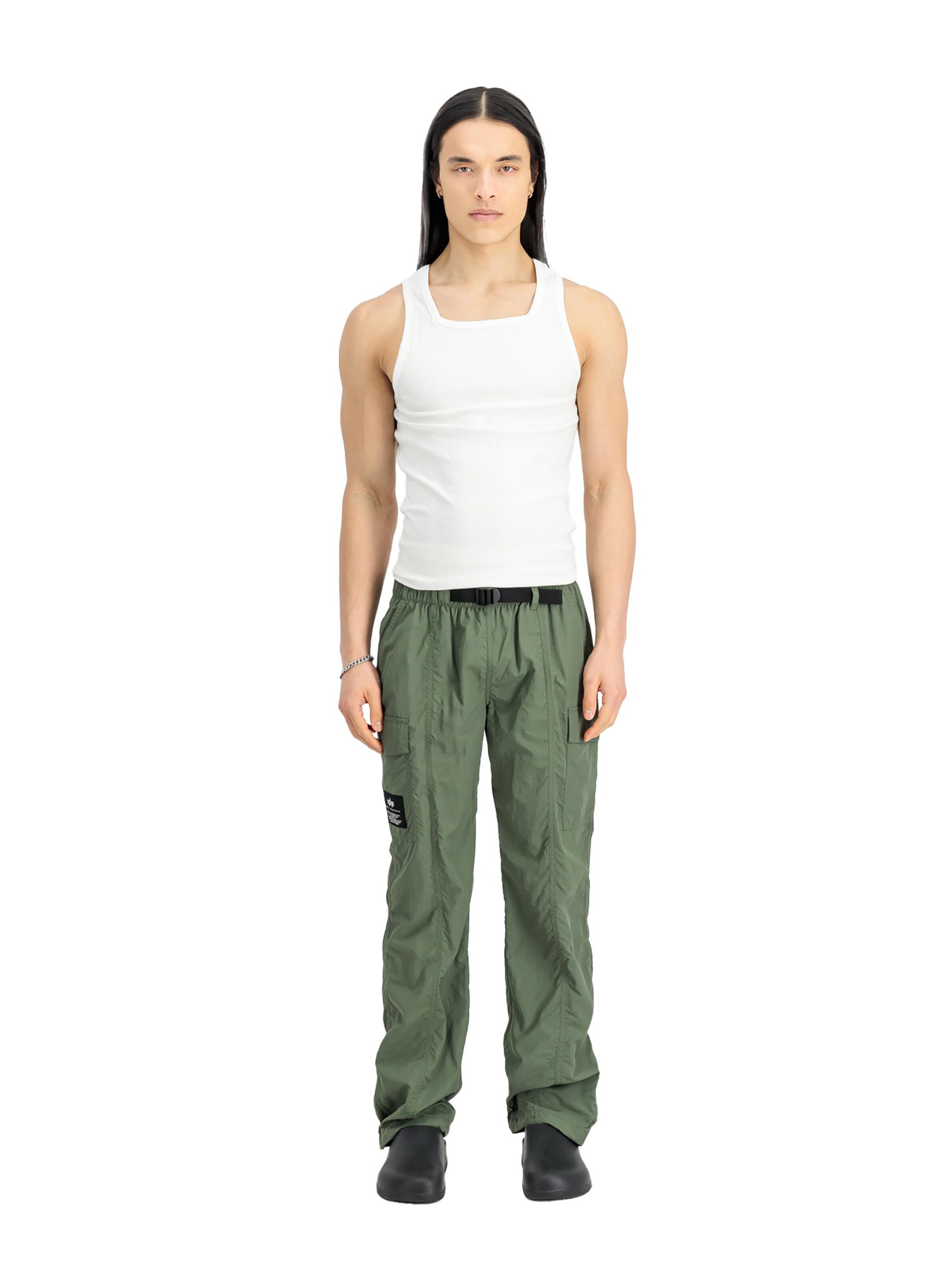 ALPHA INDUSTRIES Regular Cargo Pants in Green