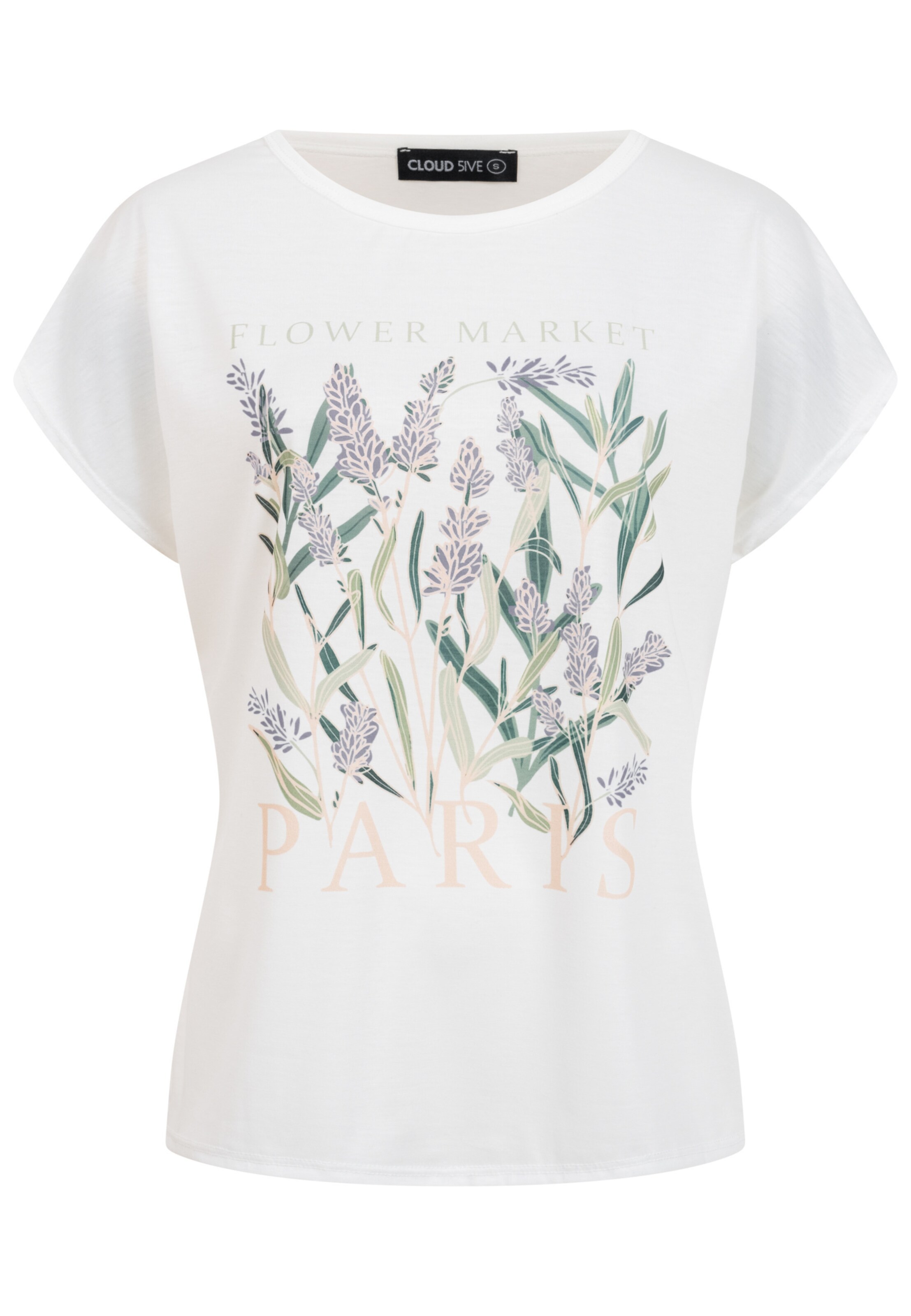 Cloud5ive Tričko – bílá: přední strana