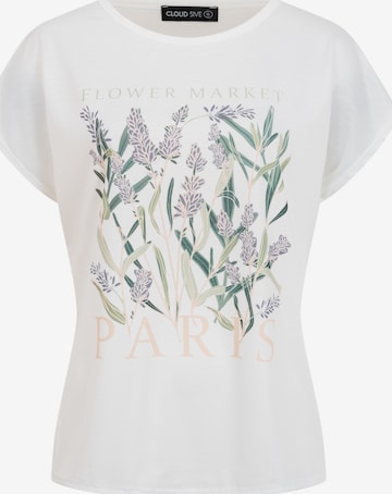 Cloud5ive Tričko – bílá: přední strana