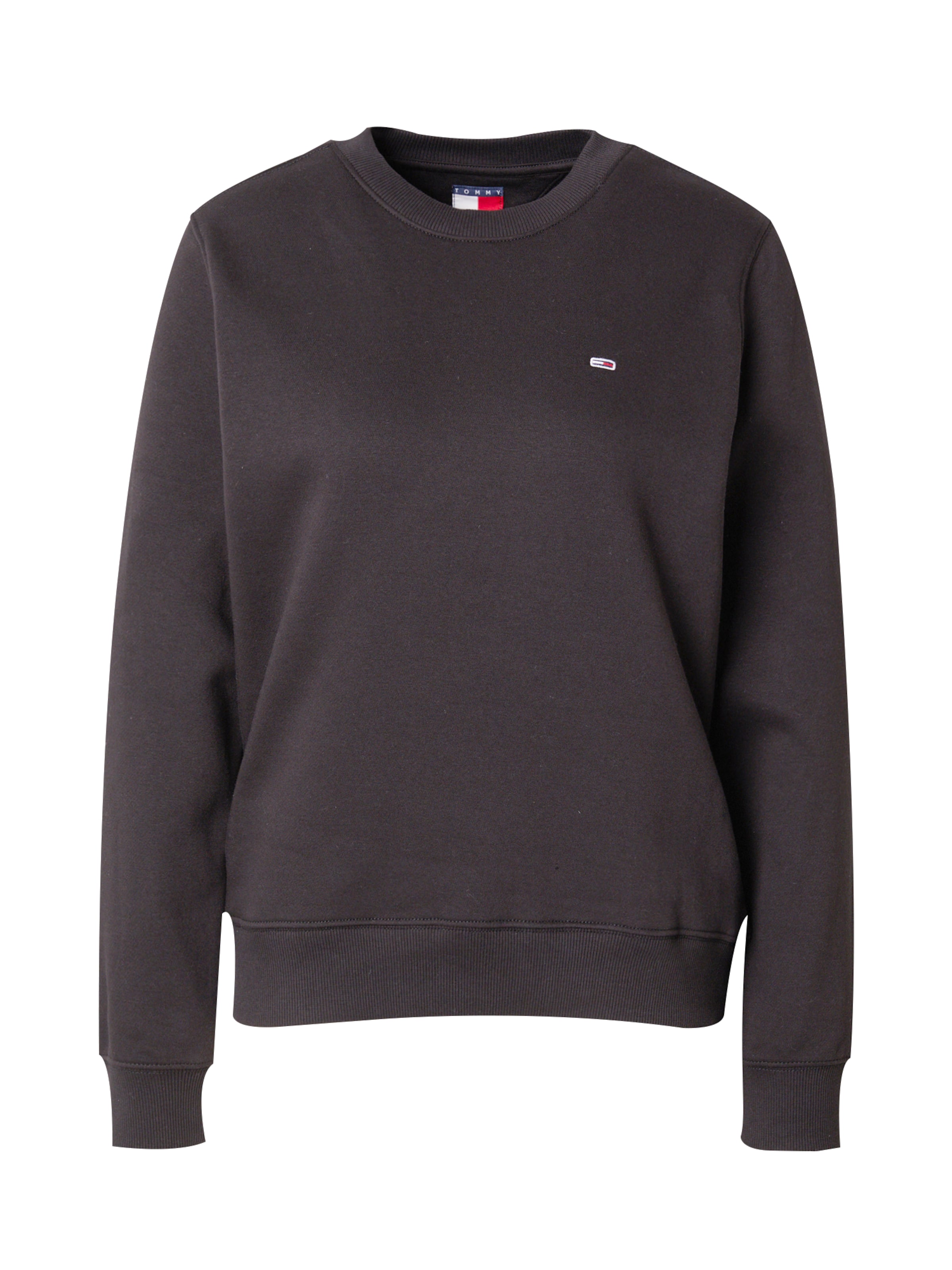 Tommy Jeans Sweatshirt in Black: front