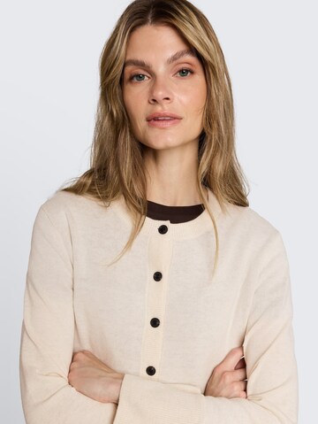 TOM TAILOR Strickjacke in Weiß