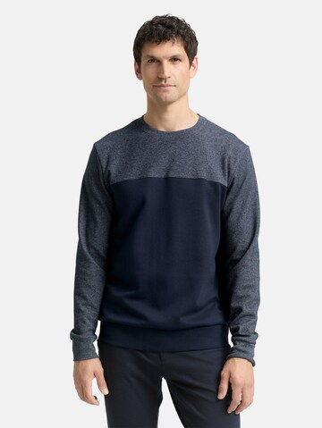 Sweat-shirt TOM TAILOR en bleu : devant