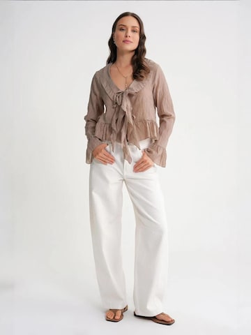 MixRay Blouse in Beige