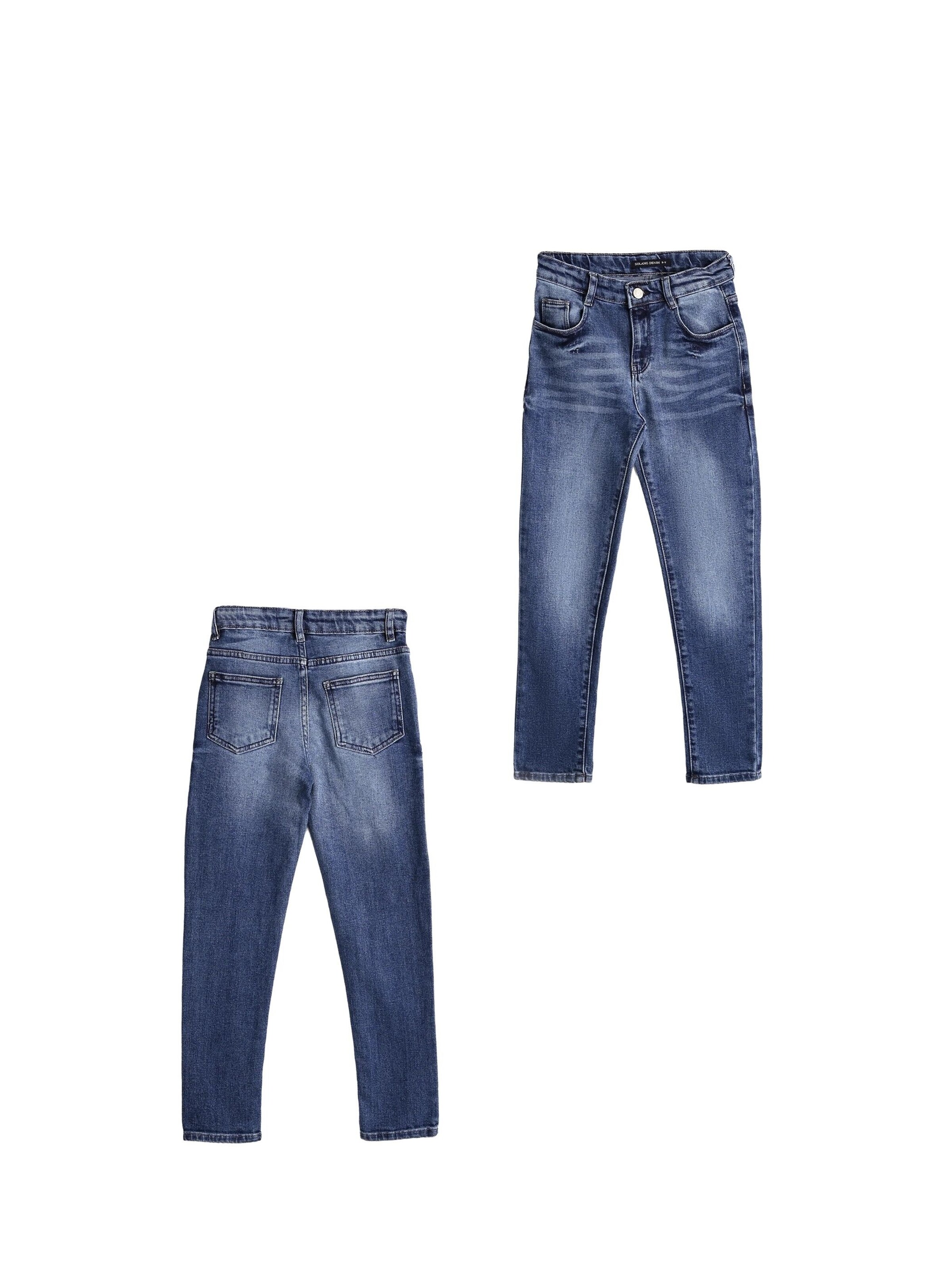 Solang Skinny Hose Jeans Denim Stretch Skinny Fit in Blau