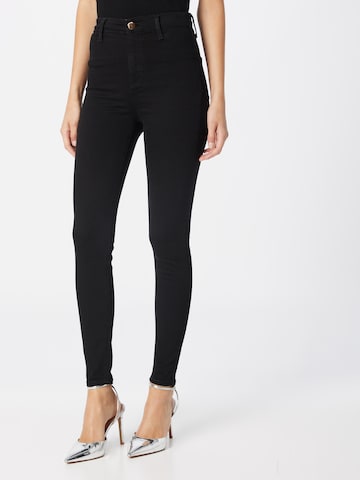 River Island - Skinny Calças de ganga 'KAIA' em preto: frente