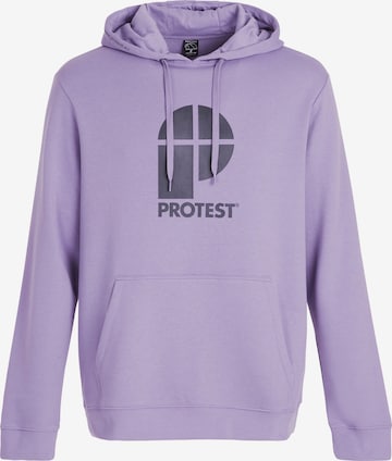 PROTEST Sweater 'CLASSIC LOGO HOODY' in Purple: front