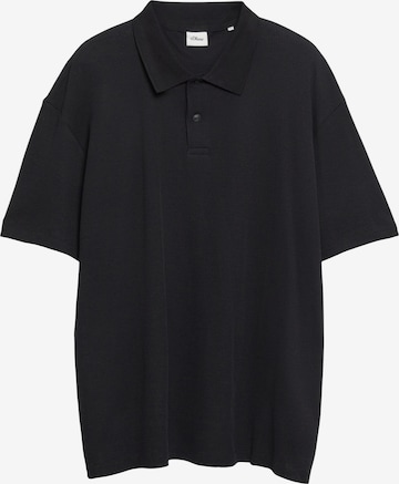 s.Oliver Poloshirt in Schwarz: Vorderseite