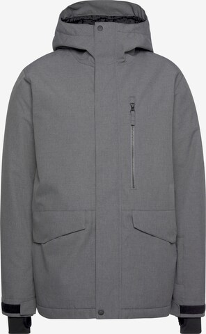 QUIKSILVER Athletic Jacket 'Mission' in Grey: front