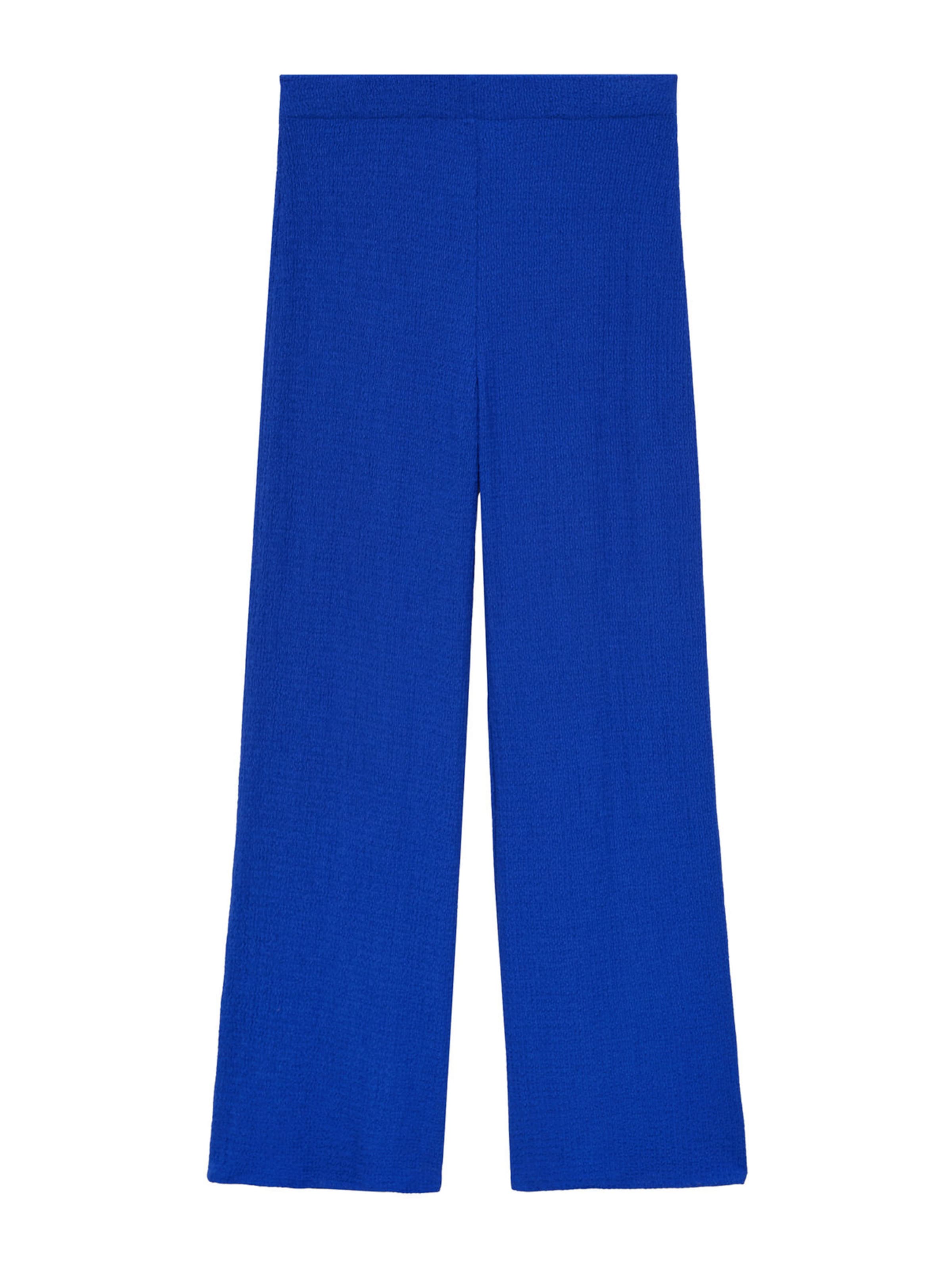 MANGO Voľný strih Nohavice 'Atisa' - Modrá: predná strana